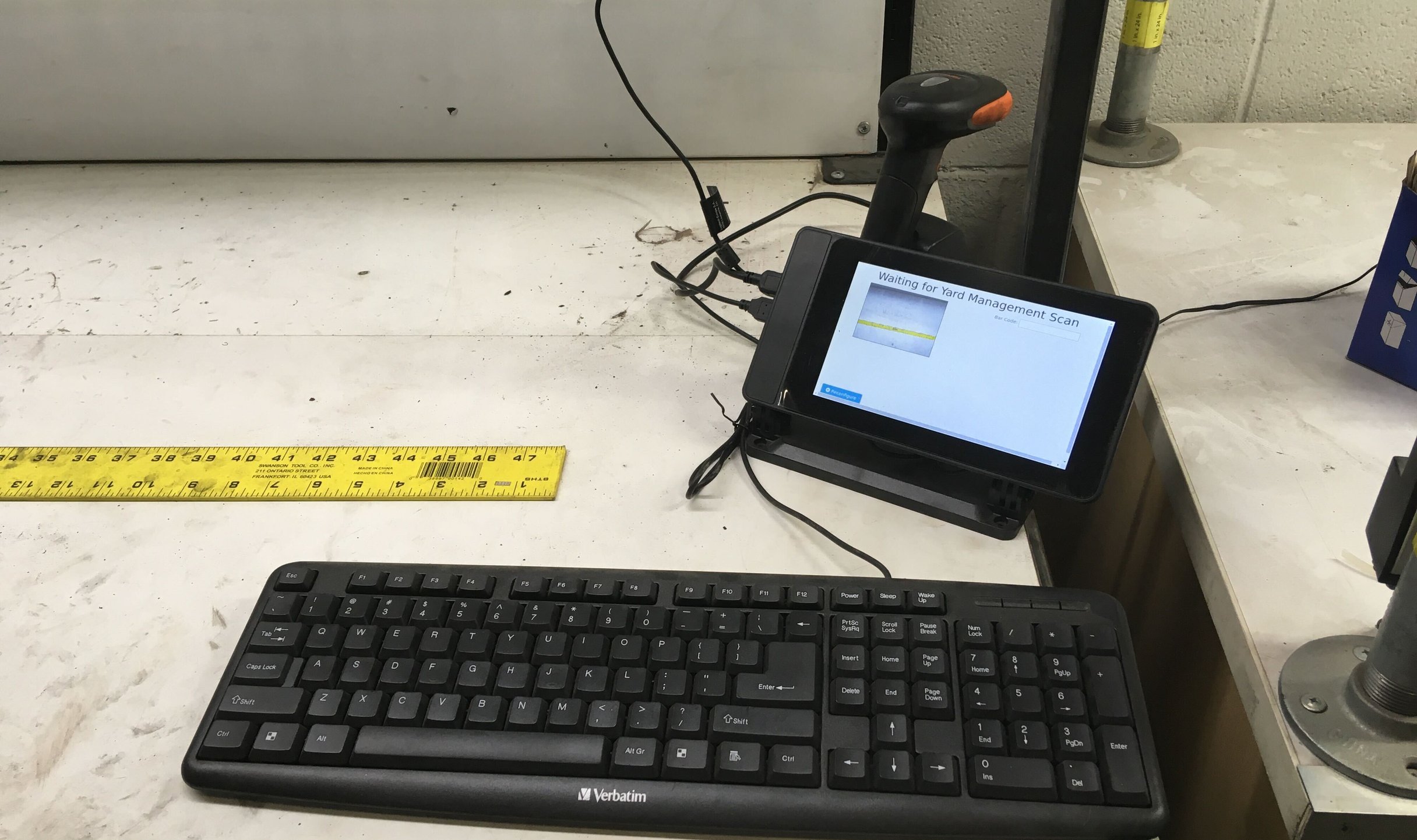 Data logging kiosk for ERP