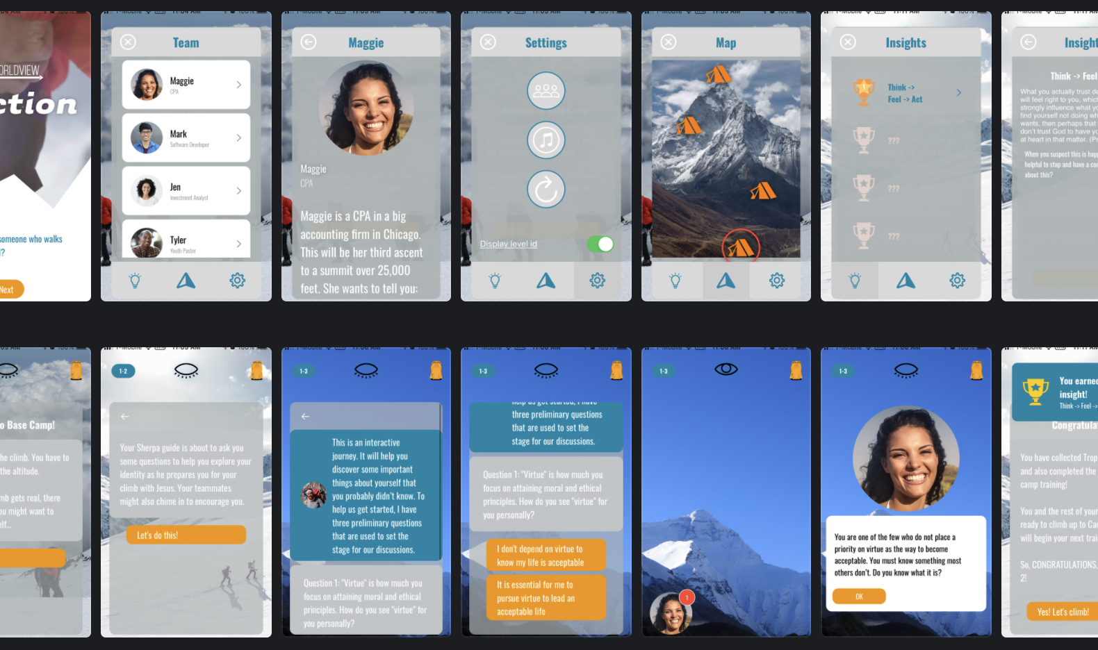 Traction app screenshots