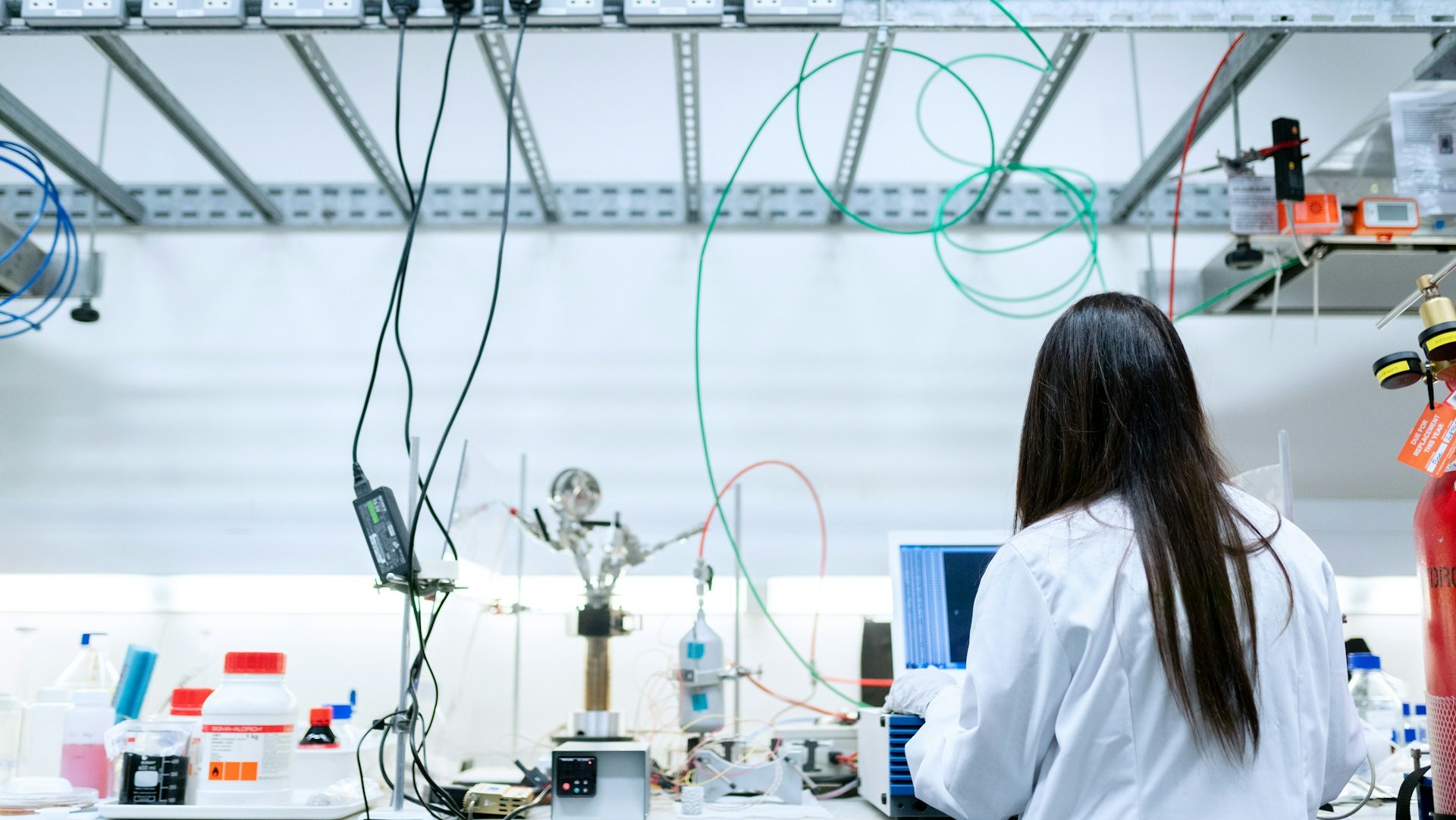 Woman working in lab